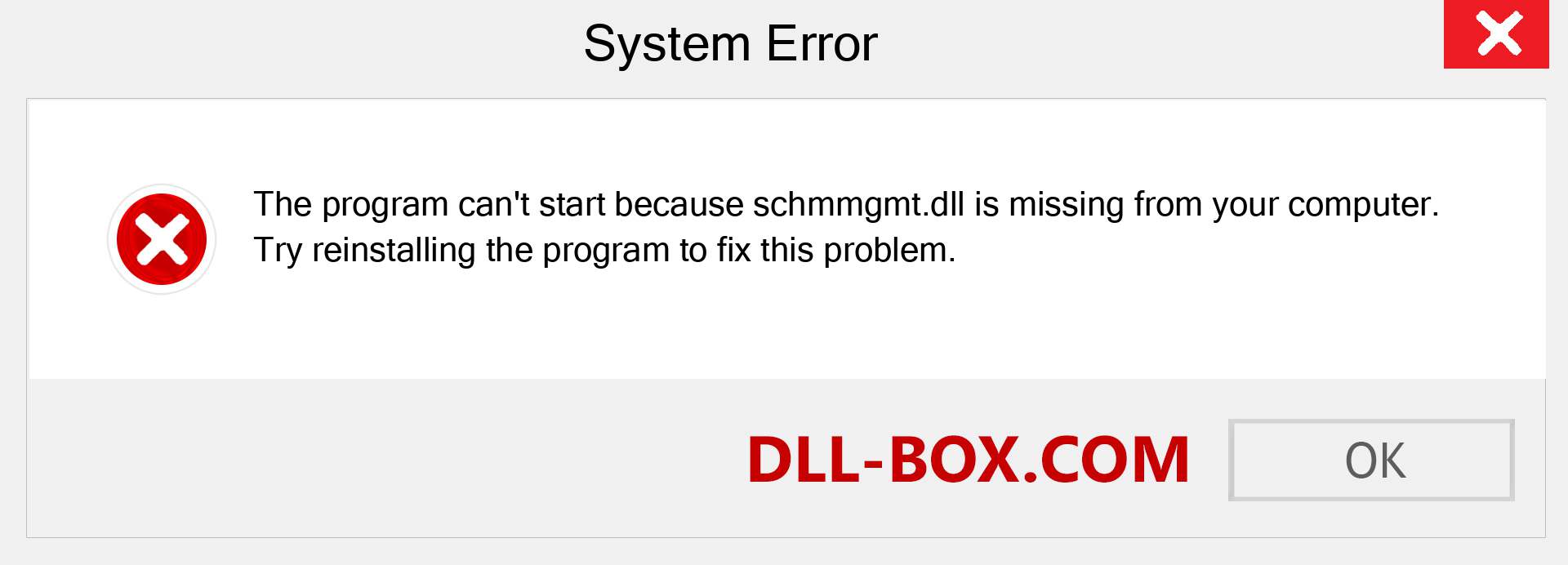  schmmgmt.dll file is missing?. Download for Windows 7, 8, 10 - Fix  schmmgmt dll Missing Error on Windows, photos, images